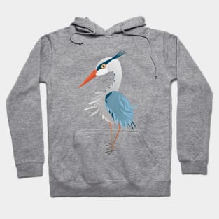 Cute blue heron Hoodie